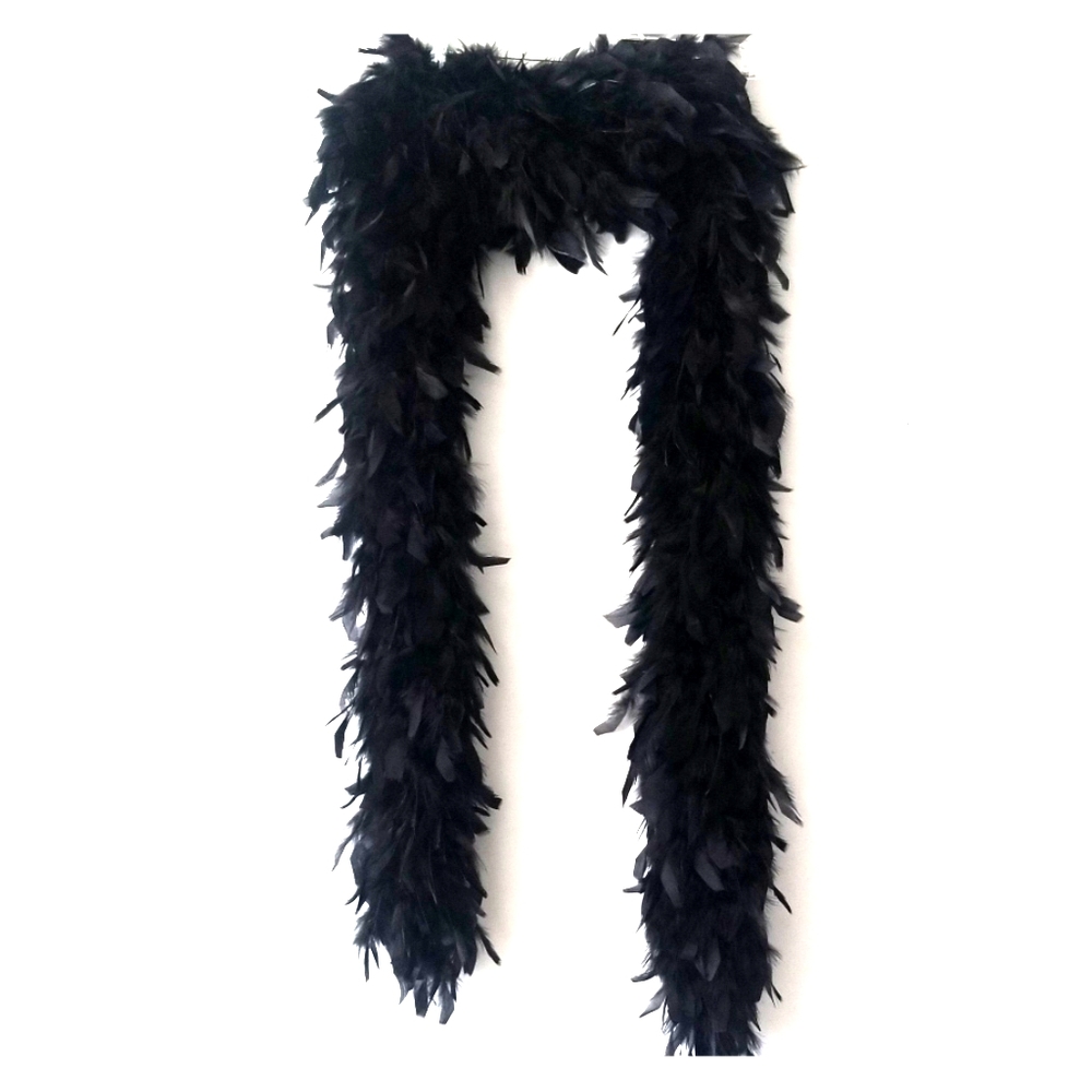 Black feather Boa